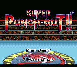 Super Punch-Out!! (USA) Title Screen